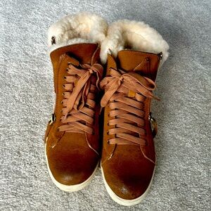 Fur booties